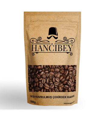 Hancıbey 4 Numara Kavrulmuş Türk Kahve tane 5kg / Orta İçim
