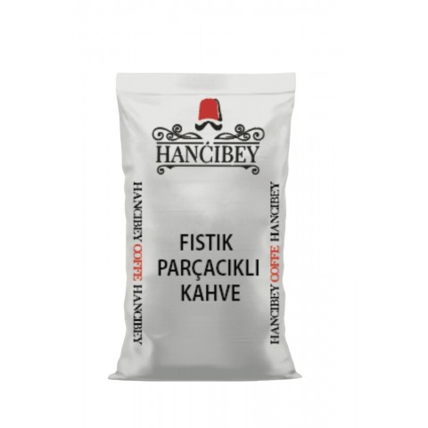 Hancıbey “Antep fıstık parçacıklı kahve 25kg  paket – doğal ve katkısız”