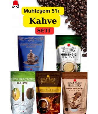 Hancıbey Kahve Seti 150G * 5 Adet Hancıbey Kahve Seti 150G * 5 Adet