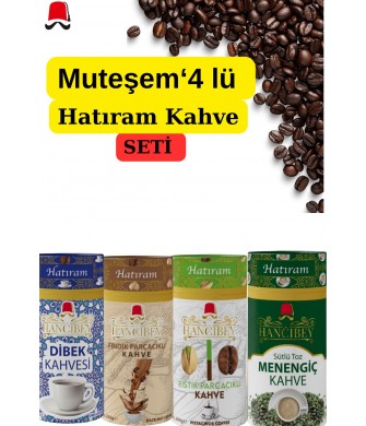 Hancıbey  Kahve Seti Silindir Kutu (Hatıram) 200G * 4 Adet