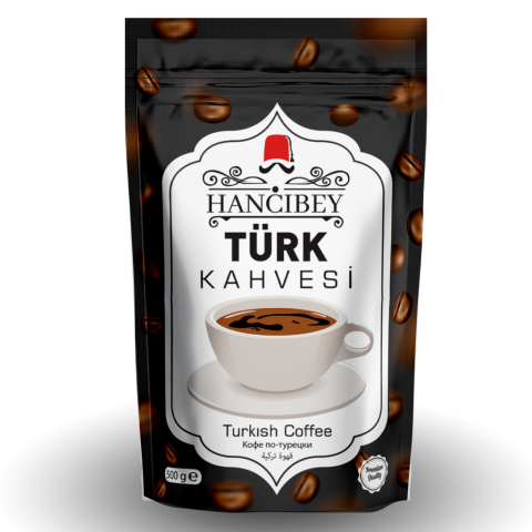 “Hancıbey Türk kahvesi 500 gr bol köpüklü orta içim”