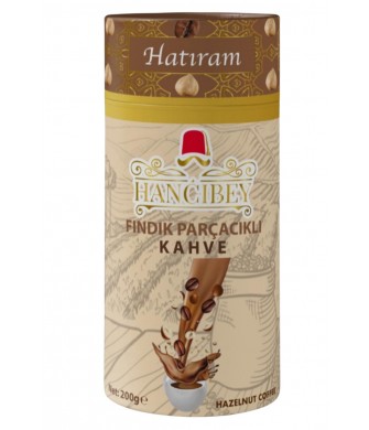 Hancıbey Fındık Parçacıklı Kahve Silindir Kutu (Hatıram) 200G