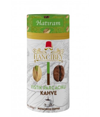Hancıbey Fıstık Parçacıklı Kahve Silindir Kutu (Hatıram) 200G
